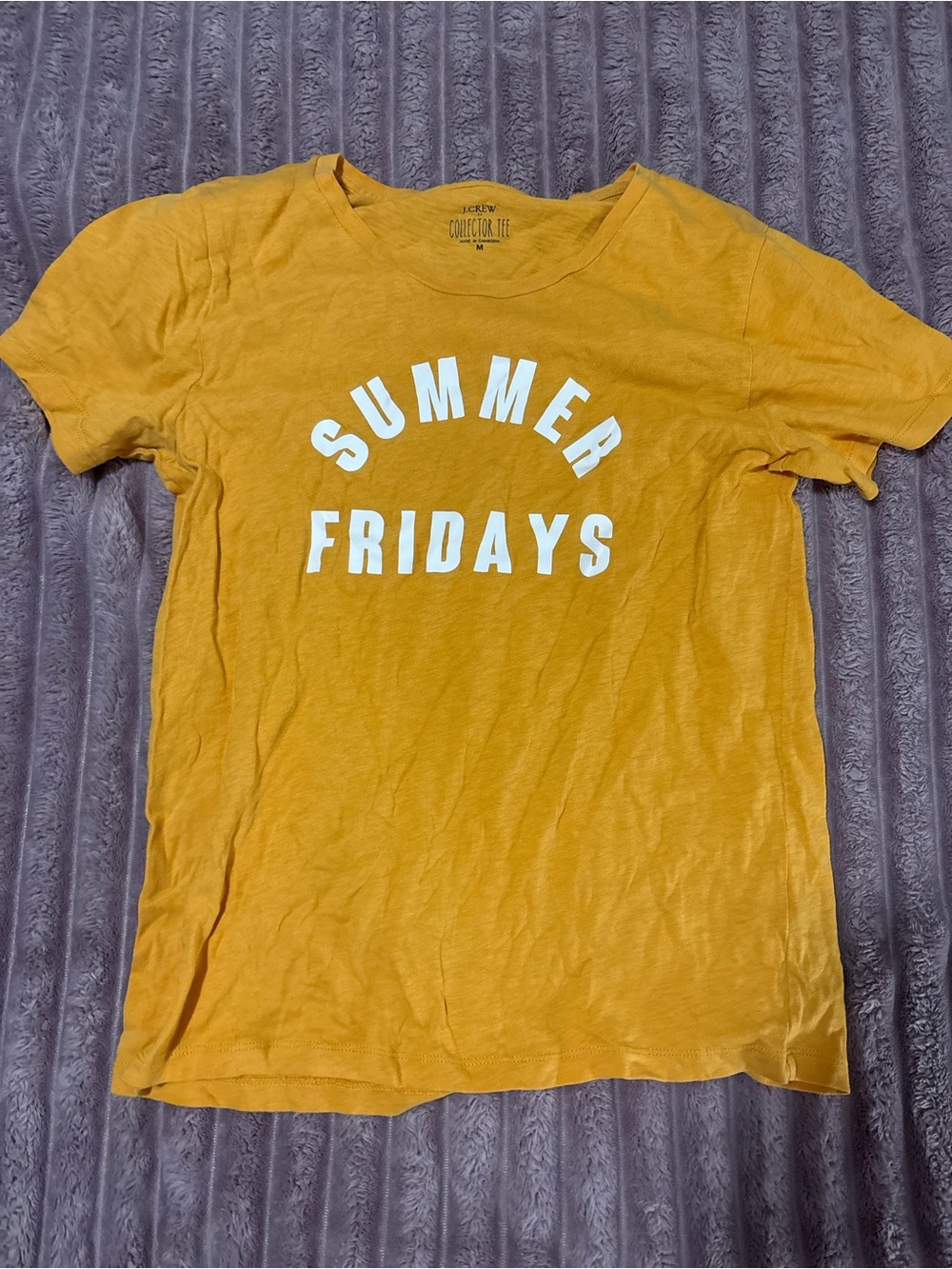 J. Crew Yellow 'Summer Fridays' Graphic Tee